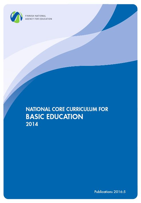 National Core Curriculum For Basic Education 2014 | Opetushallitus ...